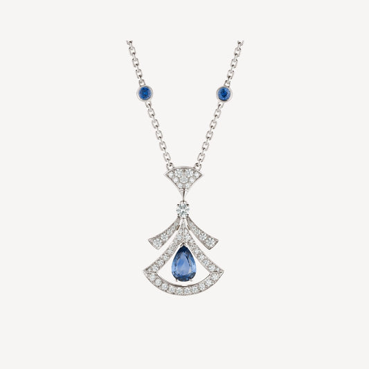 [Royal]DREAM NECKLACE AGATE DIAMOND SILVER