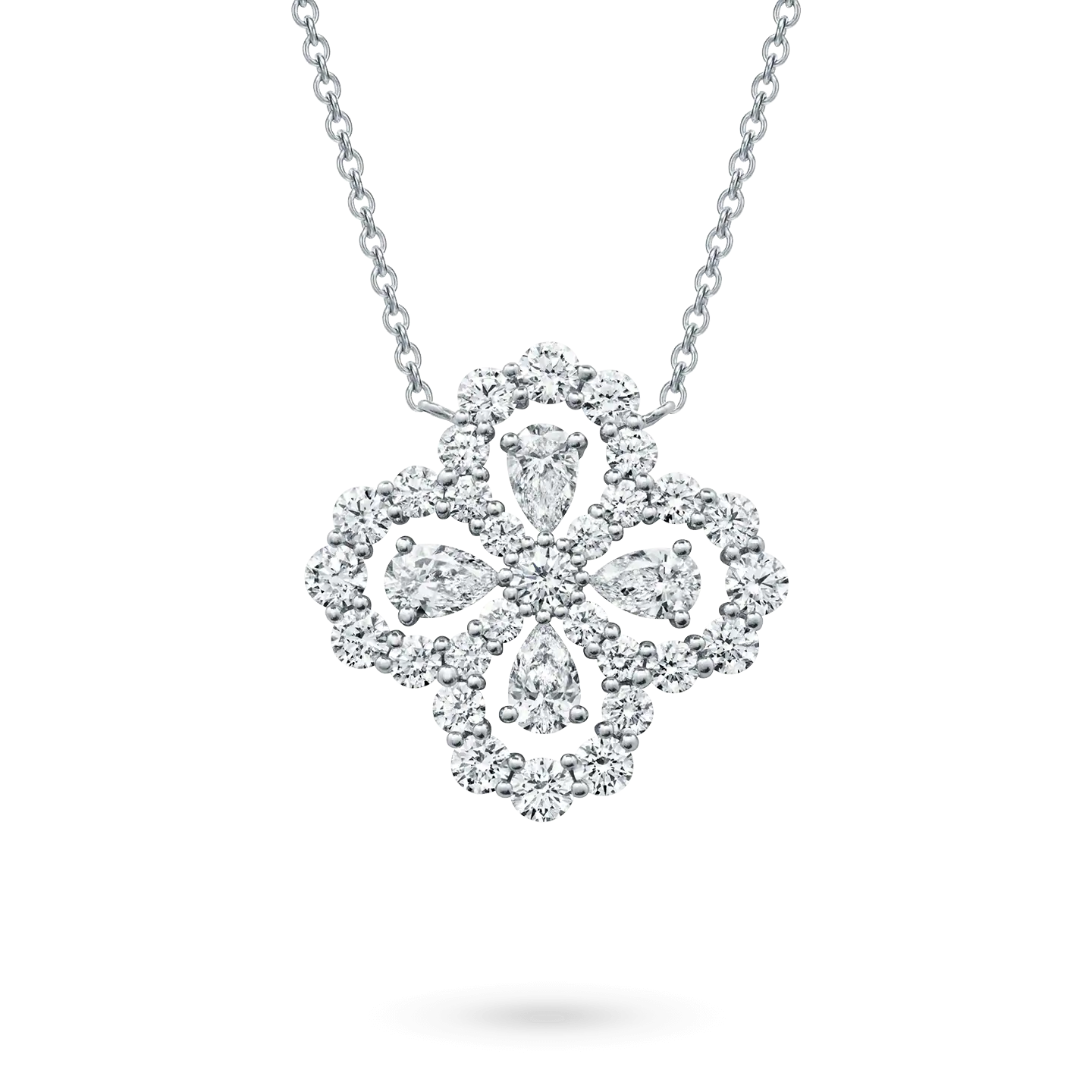 [Royal]LOOP NECKLACE FULL MOTIF DIAMOND 16MM MULTIPLE COLORS