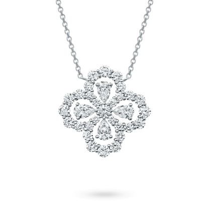 [Royal]LOOP NECKLACE FULL MOTIF DIAMOND 16MM MULTIPLE COLORS