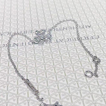 [Royal]FRIVOLE SILVER FLOWER DIAMOND BRACELET