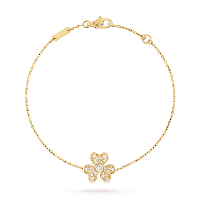[Royal Fine ]FRIVOLE GOLD FLOWER DIAMOND BRACELET