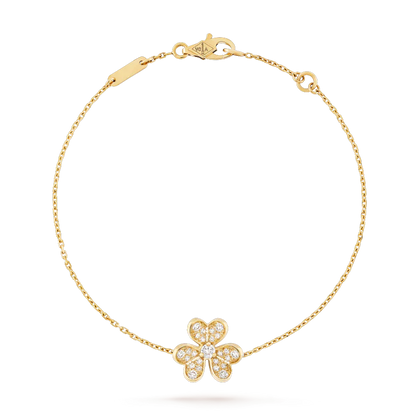 [Royal Fine ]FRIVOLE GOLD FLOWER DIAMOND BRACELET