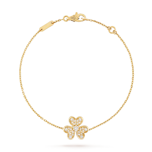 [Royal Fine ]FRIVOLE GOLD FLOWER DIAMOND BRACELET