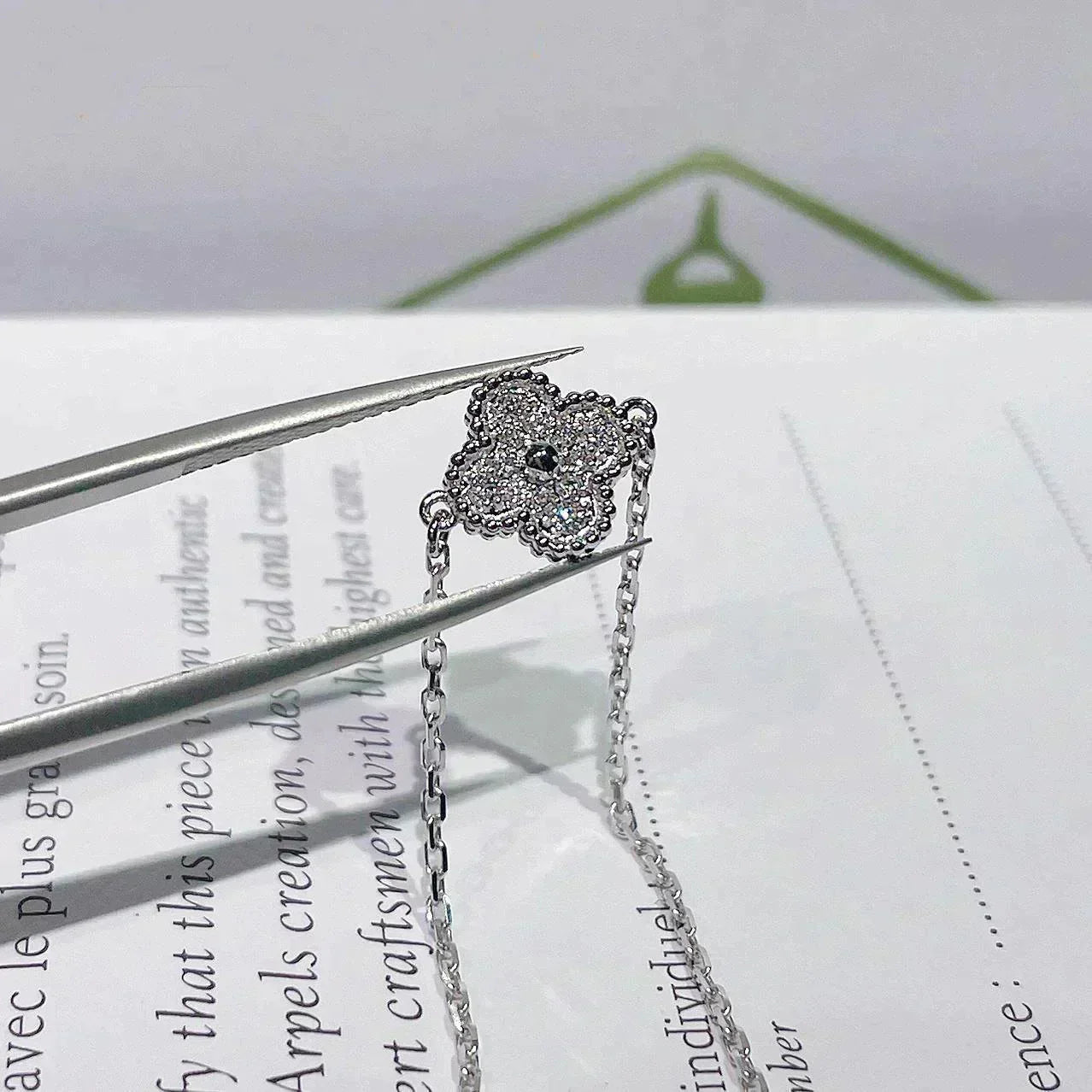 [Royal Fine ]CLOVER  SINGLE FLOWER BRACELET SILVER