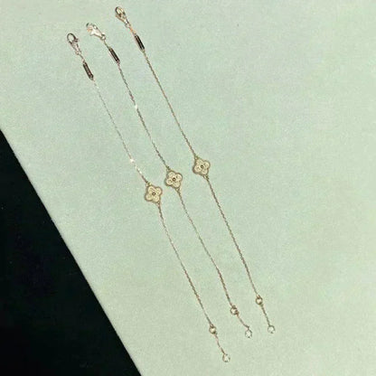 [Royal Fine ]CLOVER SINGLE FLOWER BRACELET