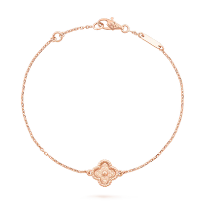 [Royal Fine ]CLOVER SINGLE FLOWER BRACELET