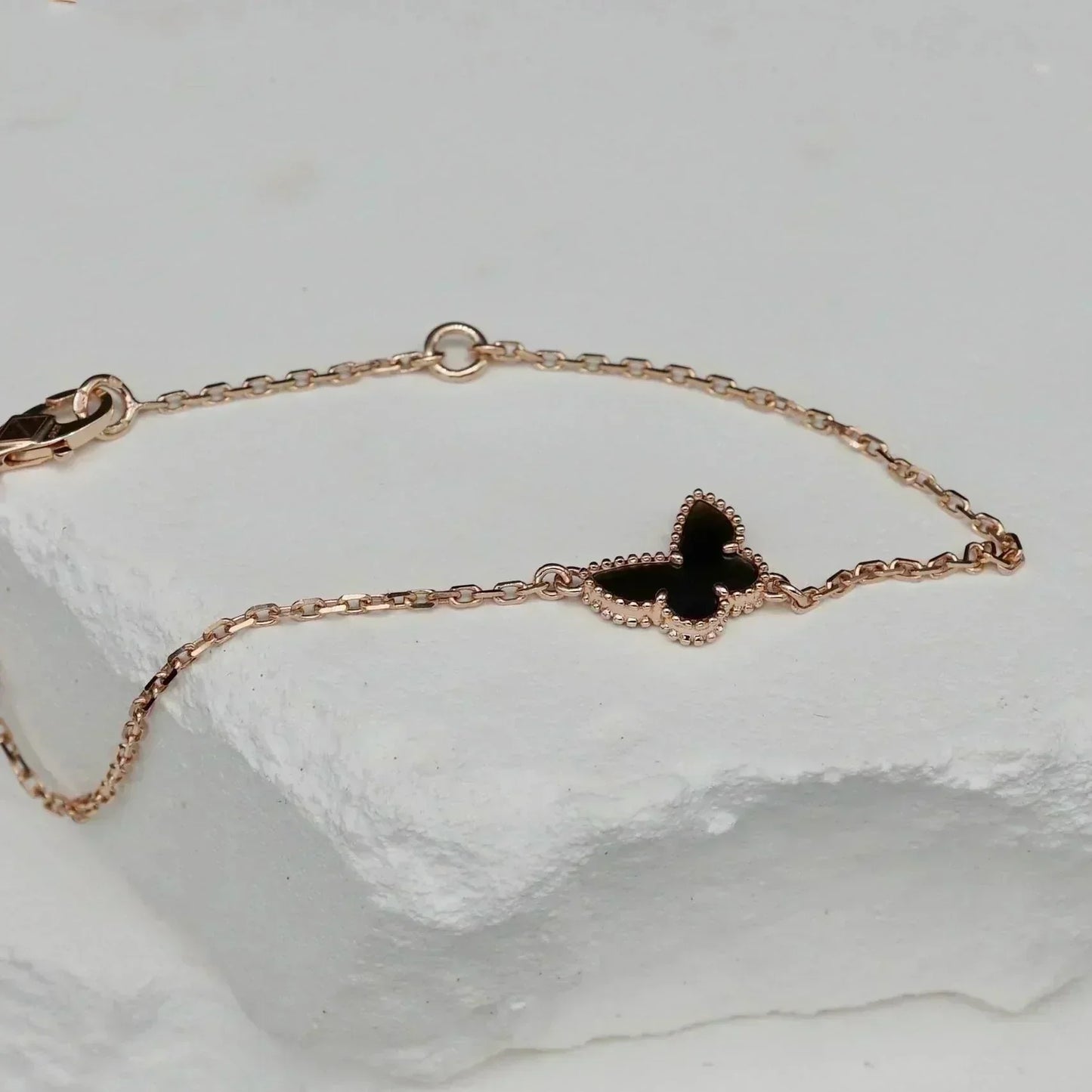 [Royal Fine ]BUTTERFLY ONYX  BUTTERFLY BRACELET