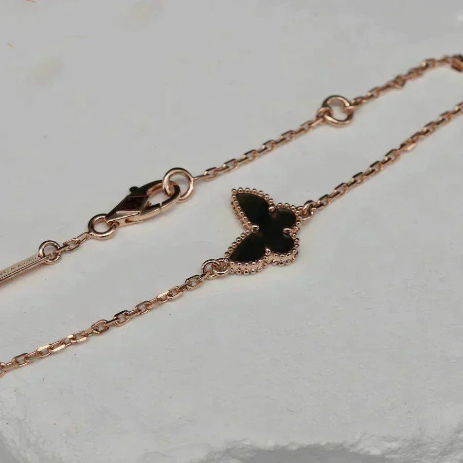 [Royal Fine ]BUTTERFLY ONYX  BUTTERFLY BRACELET
