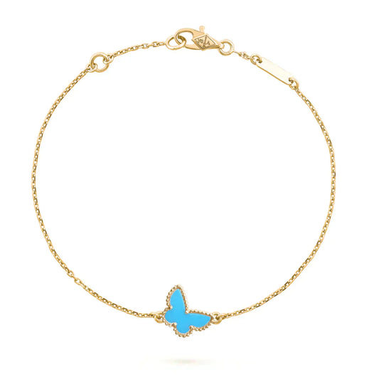 [Royal Fine ]BUTTERFLY TURQUOISE BUTTERFLY BRACELET