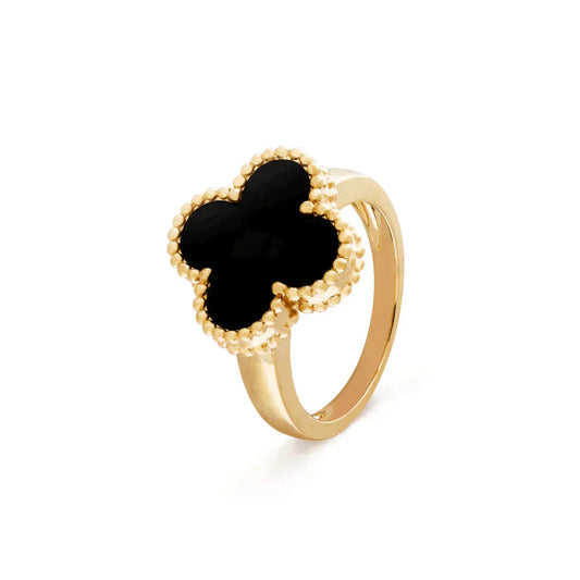 [Royal]CLOVER ONYX RING
